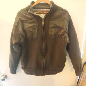 Orvis Foul Weather Lined Wool Sweater 14SF in Hunter Green